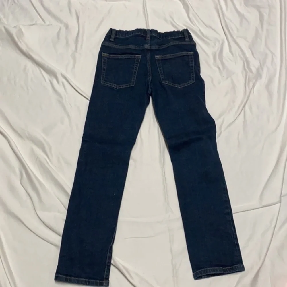 Gap Kids Skinny Stretch size 12 reg dark blue jeans 99% cotton 1% spandex (K-11)